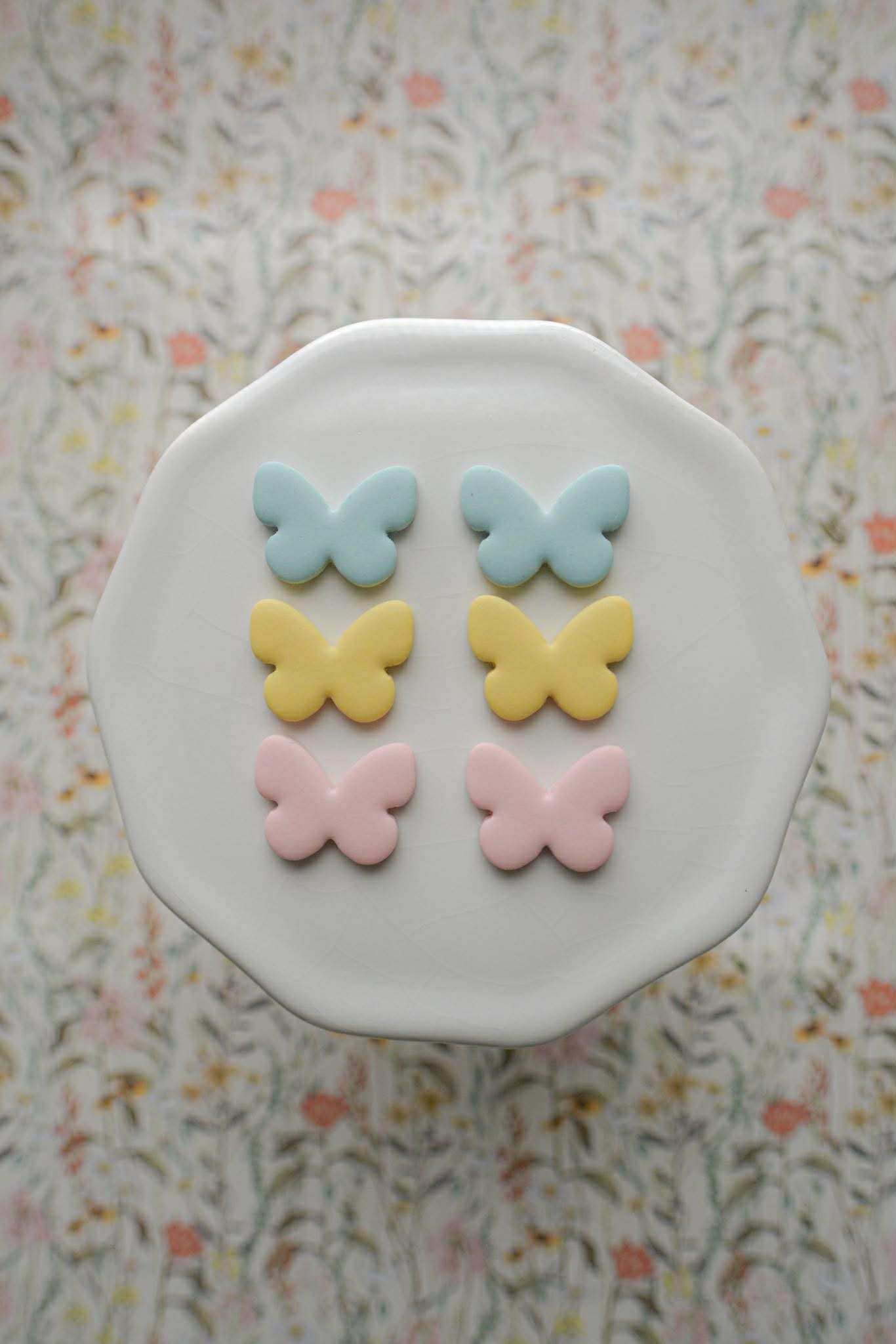 Pastel Butterfly Studs