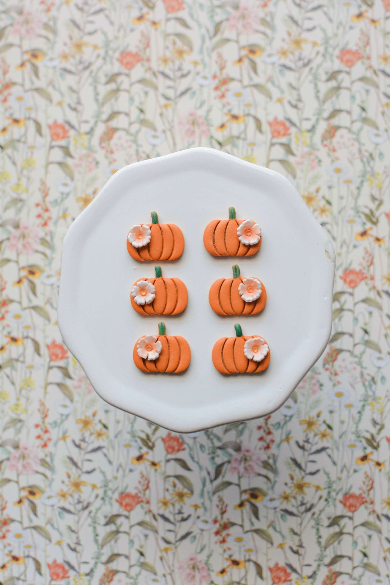 Mini Floral Pumpkin