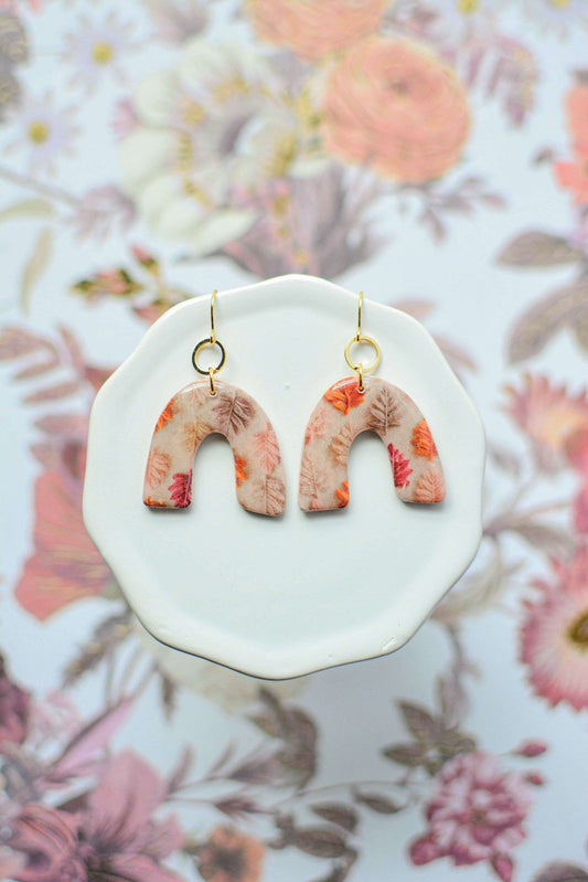 Fall leaf earrings