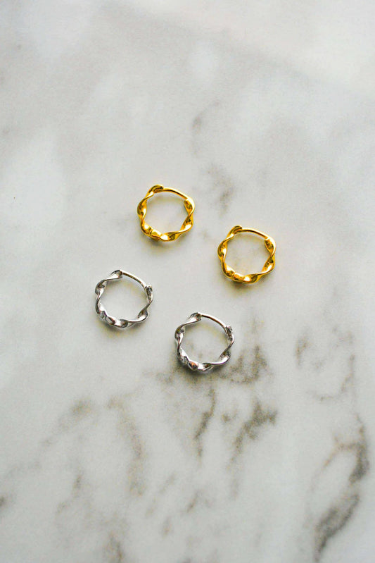 Gold / Silver hoops
