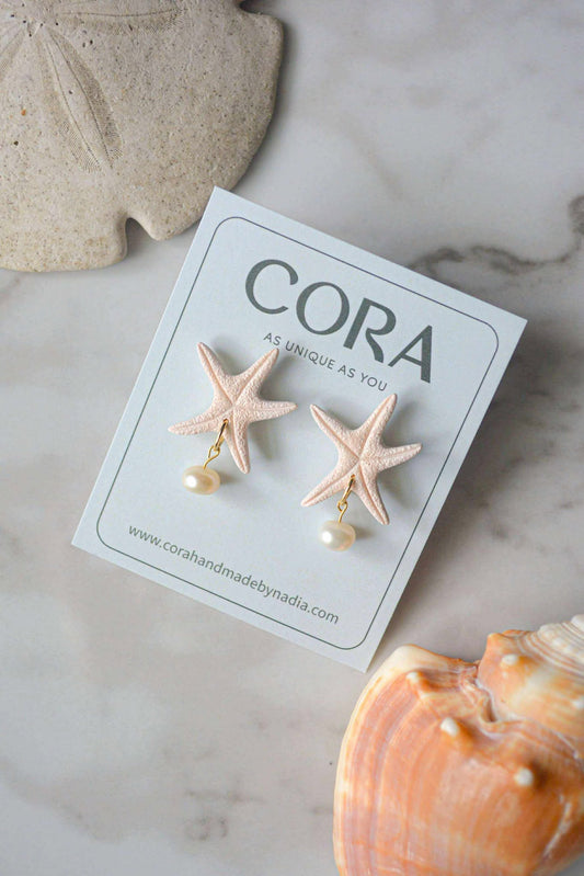 Starfish Pearl Dangle