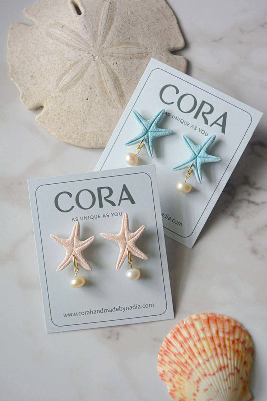 Starfish Pearl Dangle