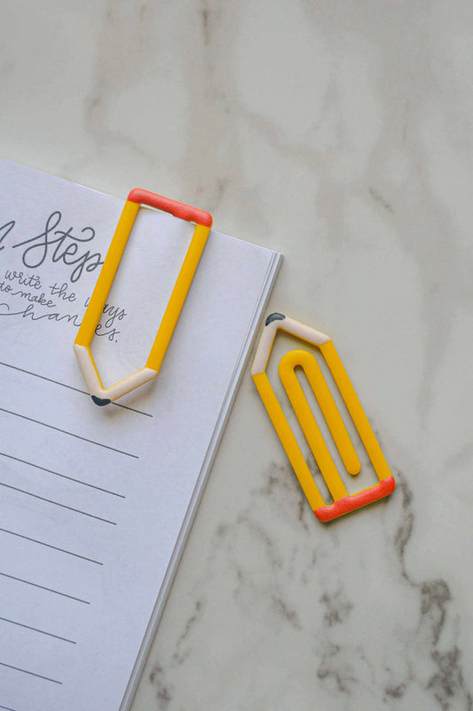 Pencil Paperclip Bookmark