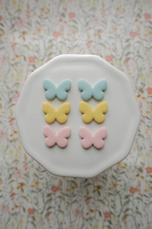 Pastel Butterfly Studs