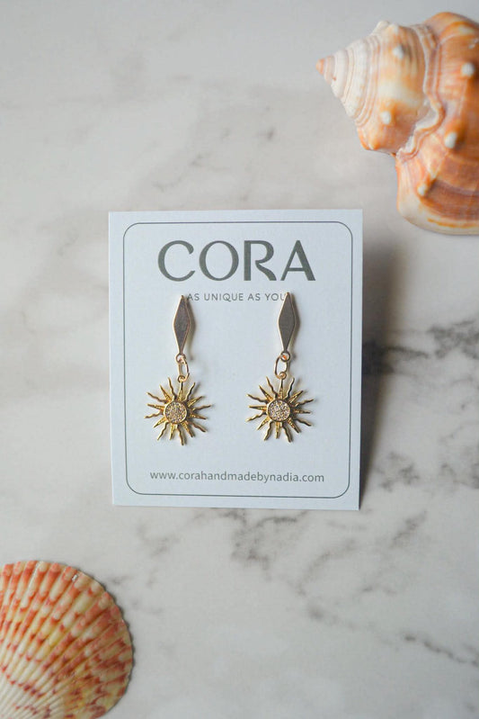Gold Sun Dangle