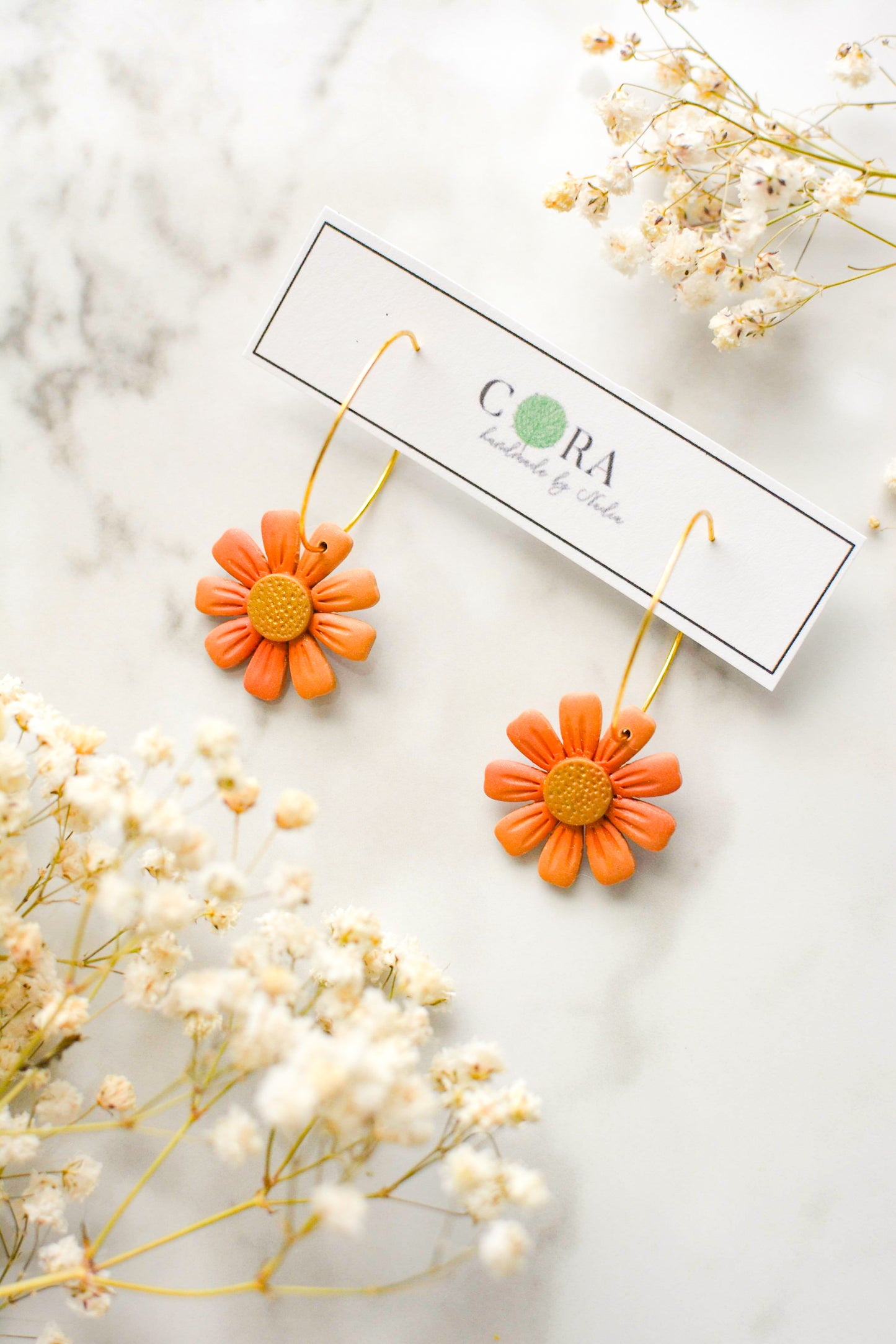 Fall flower hoops